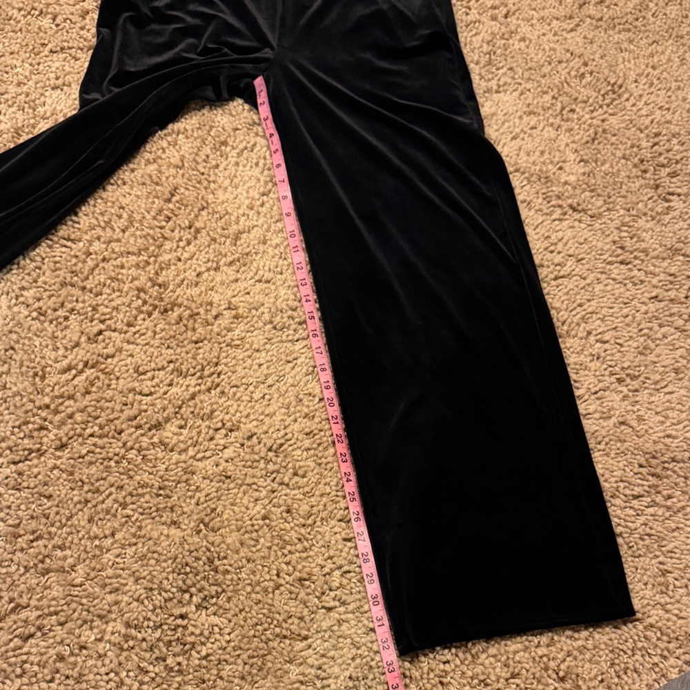 NWT J. Jill Wearever Collection Black Velvet Pants size Large Tall - Picture 14 of 16